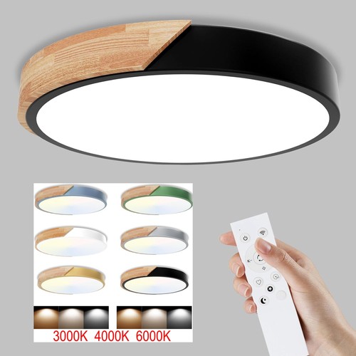 Plafoniera led legno - 24, w