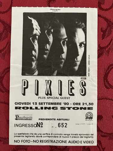 Pixies 1990 rolling - 13/09/1990,