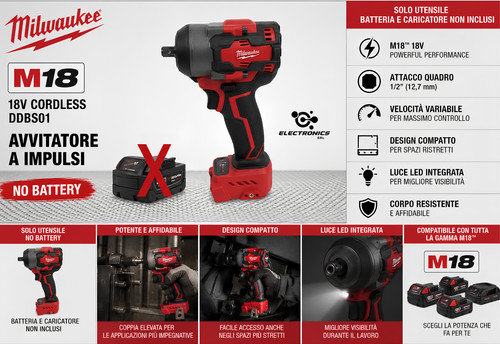 Milwaukee m18 fmtiw2f12 - milwaukee, fmtiw2f12-0x