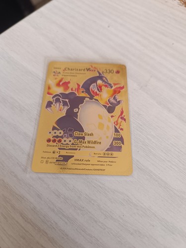 Carta oro shiny charizard - shiny, vmax