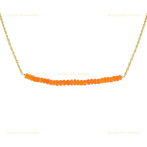 Collana perline pietra opale - pietra,