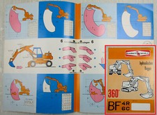 Brochure Bendini Frascaroli BENFRA BF 4R 6C escavatore idraulico del 1967