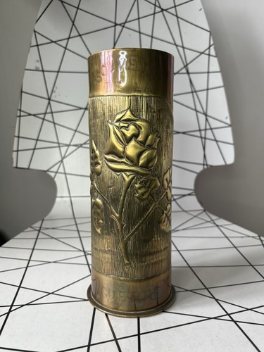 Ww1 trench art vase - trench,