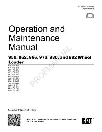 Caterpillar 950 962 - 966, 972