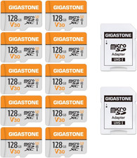 Scheda Di Memoria Micro SDXC Da 128 GB E Adattatore SD, Set Da 10, A1 U3 4K, Fin