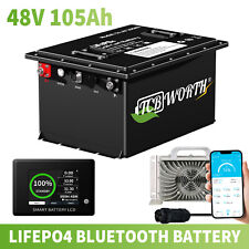 48V 105Ah Batteria per carrello da golf al litio Bluetooth LiFePO4 con monitor