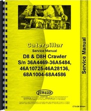 Caterpillar d8h manuale di - caterpillar,