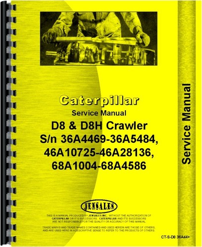 Caterpillar d8h manuale - d8, di