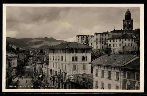 Cartolina busalla via - cartolina,