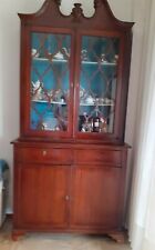 Vetrina libreria in stile Chippendale in mogano. Buone condizioni.