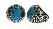 Anello Uomo Colore Turchese