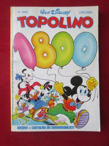 Topolino 1800 disney g68b - 1800,