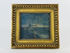 Antico Quadro Dipinto Di Gaston La Touche (1854-1913) Cornice Dorata 1900 Parigi