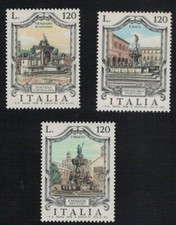 LE FONTANE D'ITALIA 6ª EMIS. GENZANO DI LUCANIA, FANO E TRENTO. NUOVI  ANNO 1978