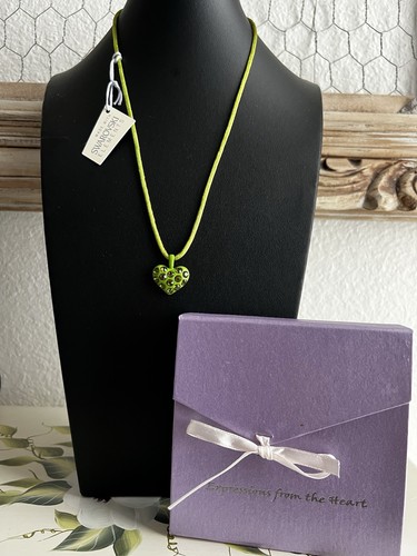 Collana ciondolo cuore verde