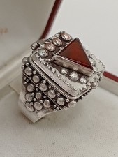 Antique 925 Silver Poison Ring