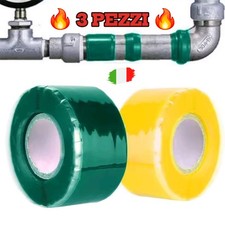 NASTRO DI FISSAGGIO IN SILICONE ? 3 PEZZI ? PER TUBI CONDOTTI DI VENTILAZIONE 