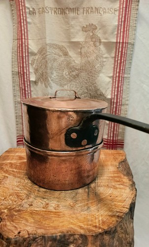 Antica casseruola rame con - casseruola, in