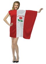 Costume donna inglese bandiera