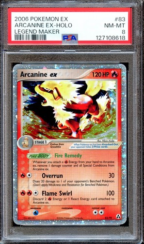 Psa arcanine 92 ex - 8,