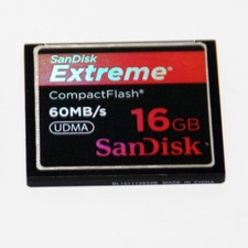 Sandisk Extreme 16Gb 60Mb/s compact flash