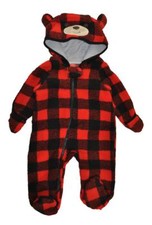 Carrozzina sherpa finto Kiko & Max bambino ragazzo stampa a quadri taglia 3/6M 6/9M