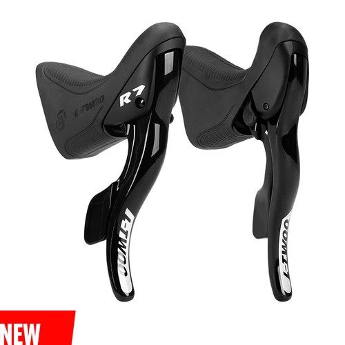 Coppia comandi bici corsa - bici, 2