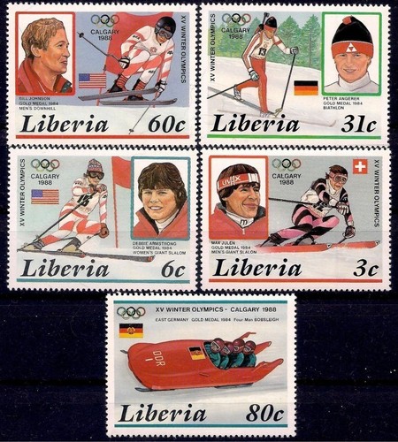 Liberia 1988 olimpiadi calgary - 1988,