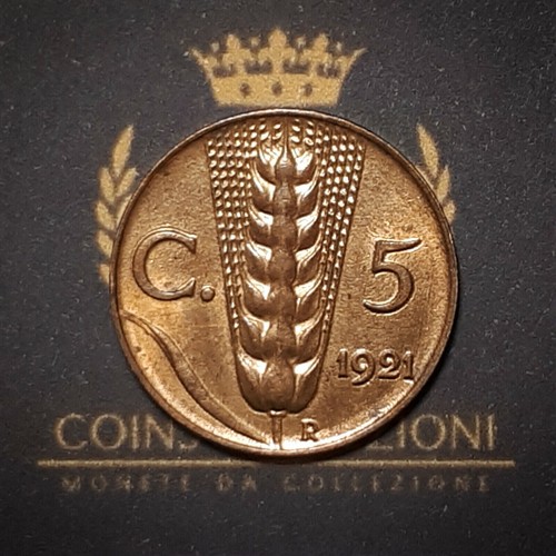 Centesimi spiga 1921 - spiga,