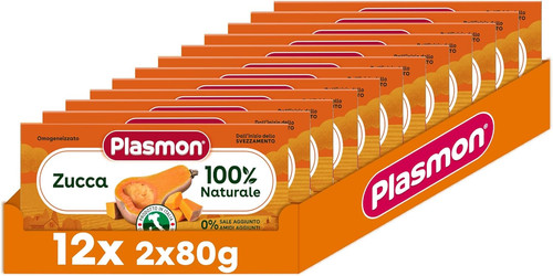 Omogeneizzato zucca 2x80g 12 - zucca,