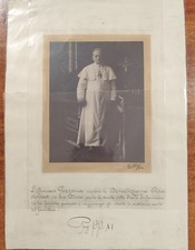 PAPA PIO XI AUTOGRAFO