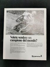 Husqvarna motocross 1969 pagina rivista pubblicitaria vintage italiana originale MX