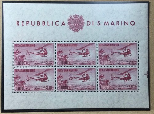 San marino 1961 - marino, foglietto