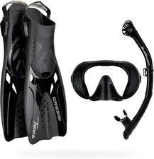 CRESSI Set per Snorkeling Adulti Maschera e boccaglio e pinne s/m