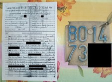 Targa BO (Bologna) Lambretta