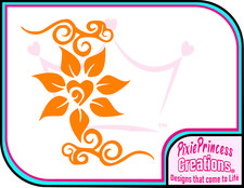 Fiore D grazioso adesivo