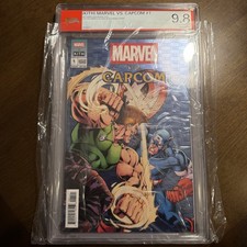 KITH MARVEL VS. CAPCOM (KITH) #1 VARIANTE BLU Guile vs Captain America PSA 9.8