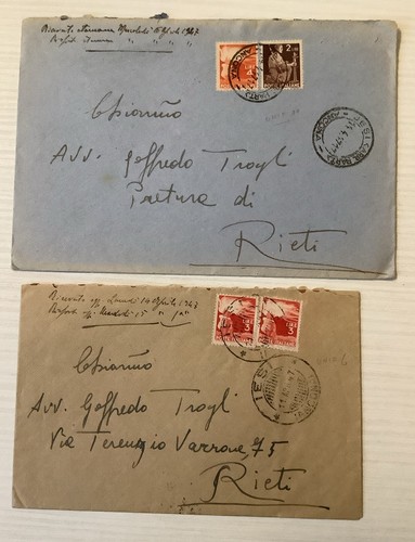 Lotto buste viaggiate 1947 - lotto,
