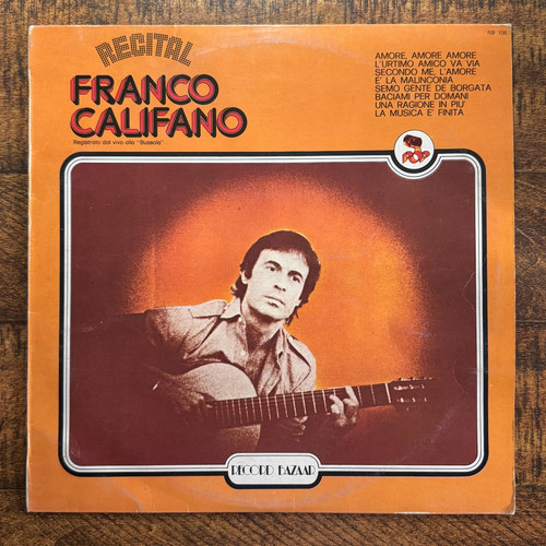 Franco califano recital 33 - lp,
