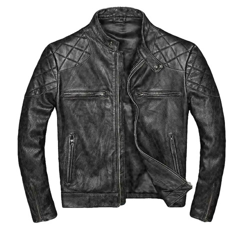 Giacca moto uomo vera - moto, pelle