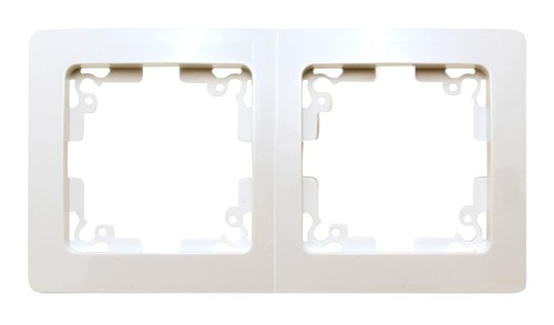 Cornice doppia bianca dal