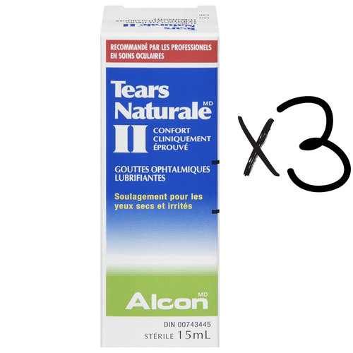 Alcon tears naturale ii - 3x,