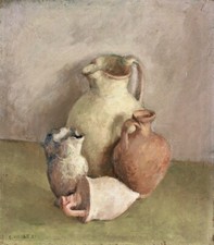 Carlo Vitale - VASI  Olio su tela