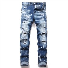 Jeans stile punk pesante