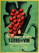Poster Guerra Vino Francese