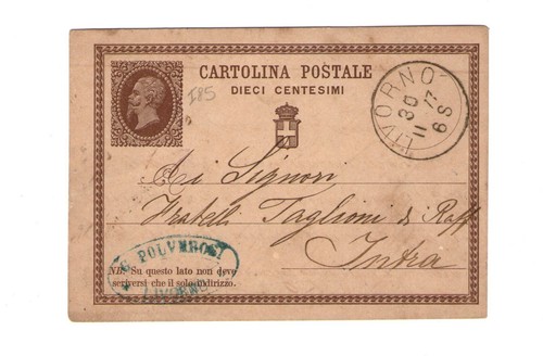 Intero postale regno 1877 - intero,