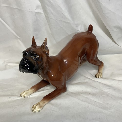 Statua cane boxer vintage