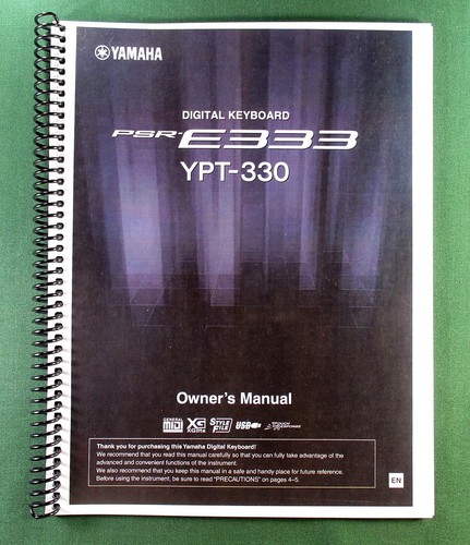 Yamaha psr e333 ypt 330 - yamaha, ypt-330