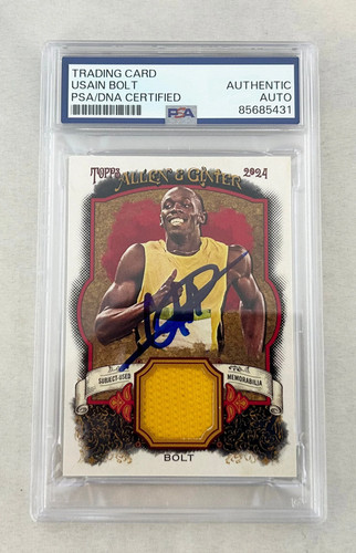 Usain bolt signed - signed, card
