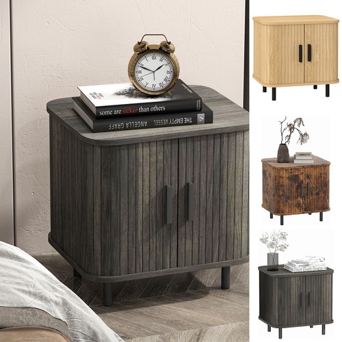 Comodino nordico con - , ante